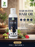 Green Herbal Care Hair Buster Hair Oil (100ml) – Nourishing & Strengthening Formula for Healthy Hair